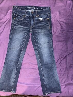 American Eagle Outfitters Dark Indigo Ankle Jeans